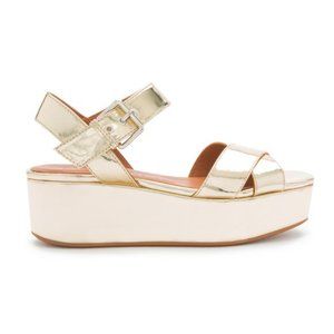 Bimba Y Lola Metallic Platform Sandals EU35